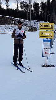 Werner Hofmann auf Langlaufski