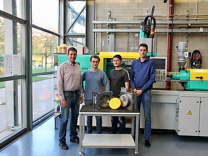 Prof. Dr.-Ing. Tim Jüntgen, Marcus Kraus, Thomas Mayer und Maximilian Marburger