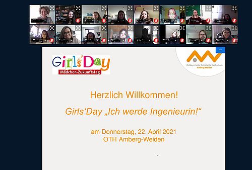 Bildschirmfoto mit den Teilnehmerinnen
