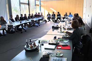 Abschlusspräsentation im Tagungszentrum der Burg Wernberg