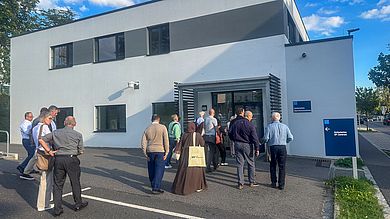 Auch die Besichtigung des Neubaus des ambulanten OP-Zentrums in Amberg stand auf dem Programm