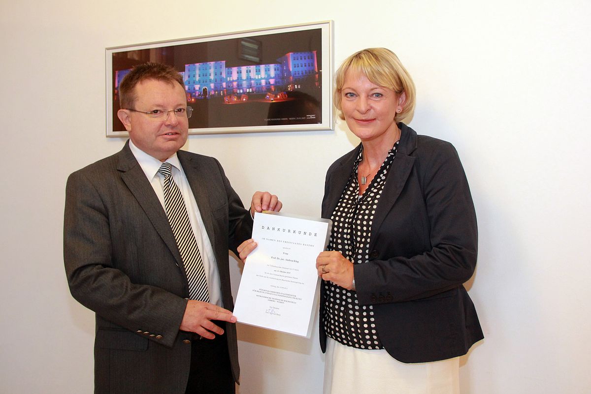 Prof. Dr. Andrea Klug 25jähriges Dienstjubiläum