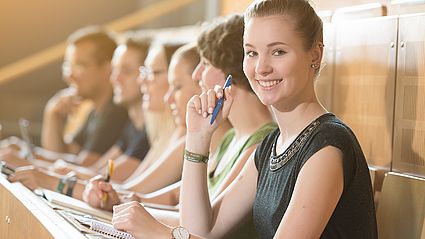 Studierende im Hörsaal