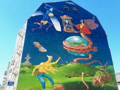 In den letzten Jahren wurde Kiew zu einem der Welt-Zentren der Street Art
