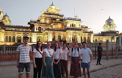 Gruppenfoto in Indien