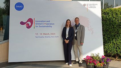 Prof. Frank Späte und Bianca Seidel bilden der deutsche Teil des Projektteams