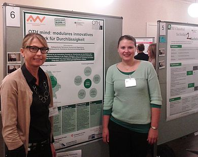 Elisabeth Fichtner (Qualitätsmanagement) und Dr. Carolin Hagl (Studien- und Career Service)