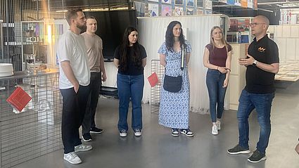 Die Studierenden besuchten gemeinsam mit Prof. Dr. Matthias Lederer die Universität in Pilsen