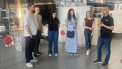 Die Studierenden besuchten gemeinsam mit Prof. Dr. Matthias Lederer die Universität in Pilsen