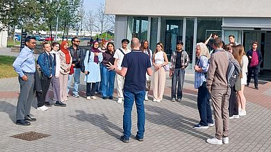 Die Studierende wurden an der tschechischen Universität herzlich in Empfang genommen