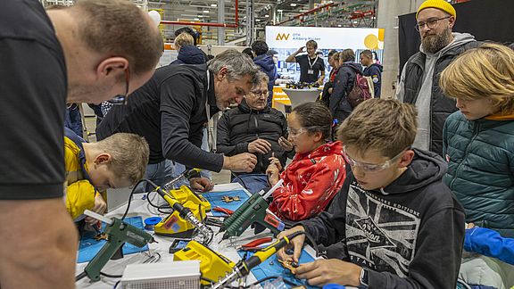 Kinder bei der Mitmach-Aktion