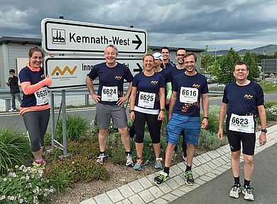 Das Team der OTH Amberg-Weiden: Prof. Dr. Julia Heigl, Josef Roth, Sonja Wiesel, Lisa Fichtner, Dr. Sebastian Buhl, Bernhard Gschrey, Bernhard Eckl und Prof. Dr. Mario Mocker