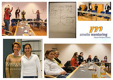 Mit einem ersten Treffen unter dem Gesichtspunkt „Nonverbale Kommunikation“ begann am Montag, 03. Dezember 2012, der erste von drei Coachingabenden, zu dem die Mentorinnen und Mentees des Mentoring-Programms „amelie“ eingeladen waren.