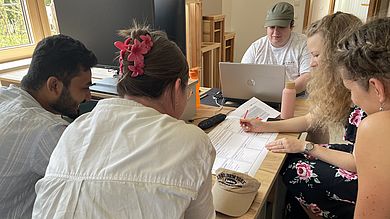 Fünf Kleingruppen erstellten ihre eigenen Videobeiträge für Social Media