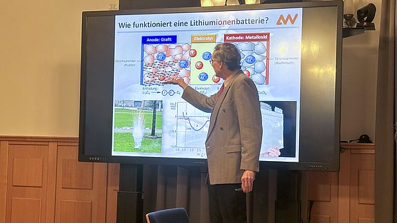 Peter Kurzweil bei seinem Vortrag