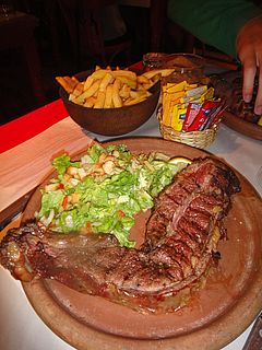 Echtes argentinisches Rindersteak in Buenos Aires