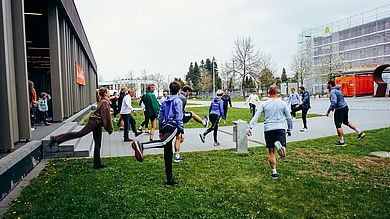 Grundidee der Veranstaltung: Gemeinsam zu laufen fällt leichter und macht mehr Spaß als alleine mit dem Sport anzufangen