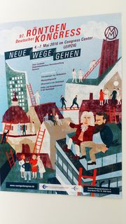 Das Plakat zum 97. Deutschen Röntgenkongress in Leipzig