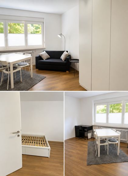 Wohn- und Schlafzimmer