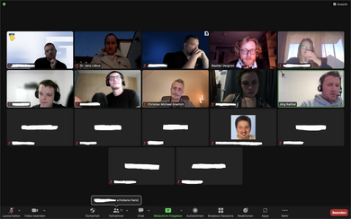 Gruppenbild der Teilnehmenden der Online-Konferenz