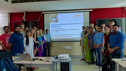 Die Studierenden der Indo-German Summer-Winter School 2018/19 