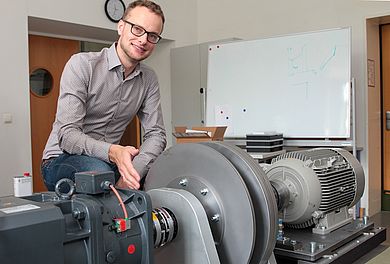 Hauke Nannen am Prüfstand