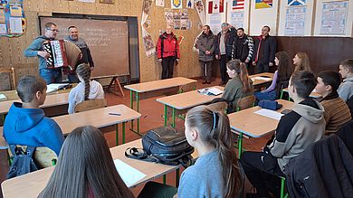 Die Hilfsgüter wurden in der Ukraine dankbar entgegengenommen