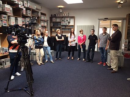 Studierende besuchen Vantage Film GmbH