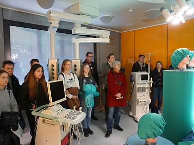 Eines der vielen Highlights in Weiden: der Lehr- und Forschungs-OP der Fakultät Wirtschaftsingenieurwesen