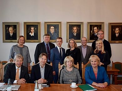 Gruppenfoto an der LLU