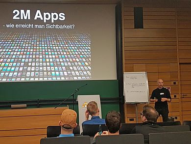 Session zum Thema "App-Marketing" (Copyright: Martin Schuller)