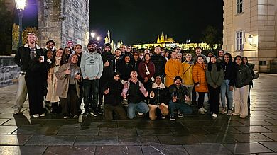 26 Studierende der OTH Amberg-Weiden besuchten die Universität Prag und ihre Studierenden