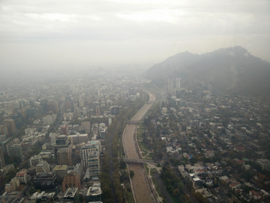 Santiago im Smog