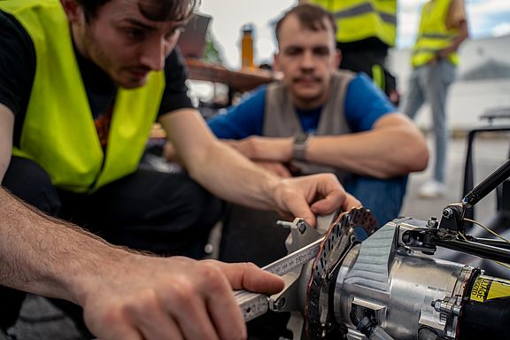 Montage am Elektromotor