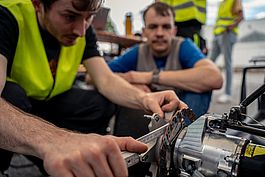 Montage am Elektromotor