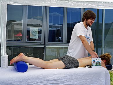 Entspannung bei der Gratis-Massage