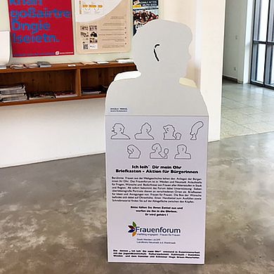 Die Skulptur der Bundeskanzlerin 