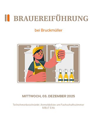 Plakat Brauereiführung