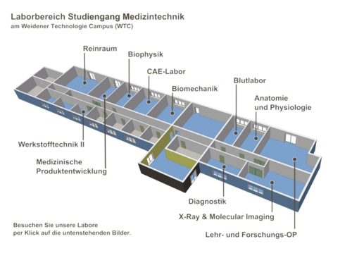 Laborbereich Studiengang Medizintechnik