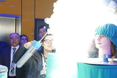 Die Teilnehmerinnen des Girls’Day im Hybrid-OP