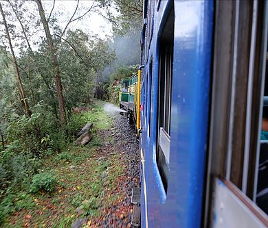 Zahnradbahn in den Nilgiris Mountains
