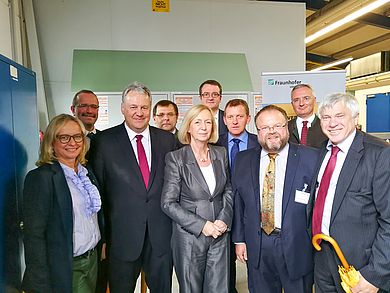 Gruppenfoto bei Fraunhofer Umsicht