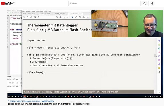 Aufzeichnung G'scheid schlau mit Raspberry Pi Pico (YouTube)