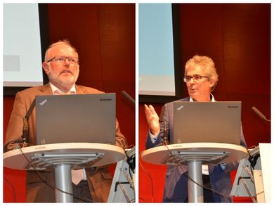 Prof. Dr. Dr. Heribert Popp und Prof. Dr. Wolfgang Renninger haben schon gemeinsam beim E-Learning Tag in Graz referiert.