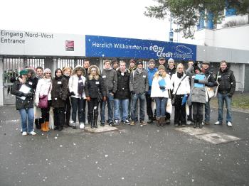 Das Projektteam beim FCN: easyCredit Stadion in Nürnberg