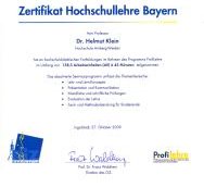 Zertifikat Hochschullehre Bayern