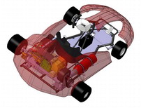 CAD Kart mit Brennstoffzellenantrieb 